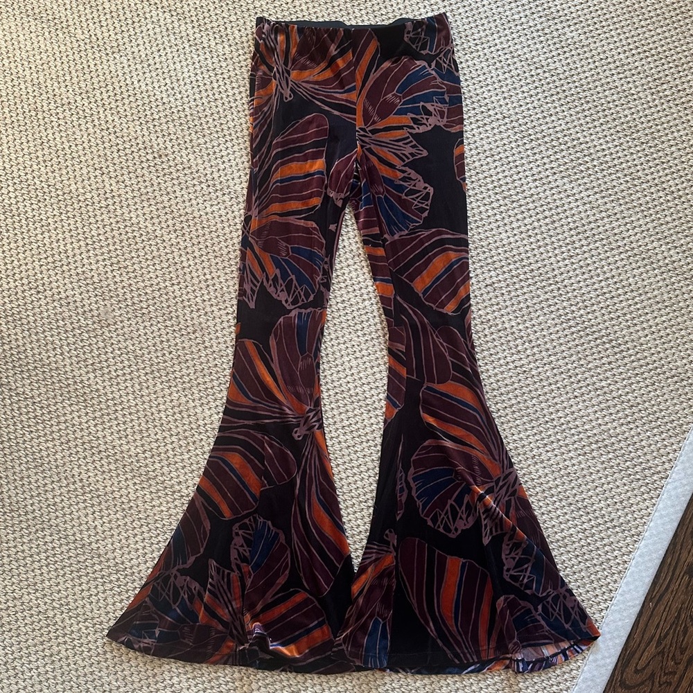 Free People Multicolor Wide Leg Pants